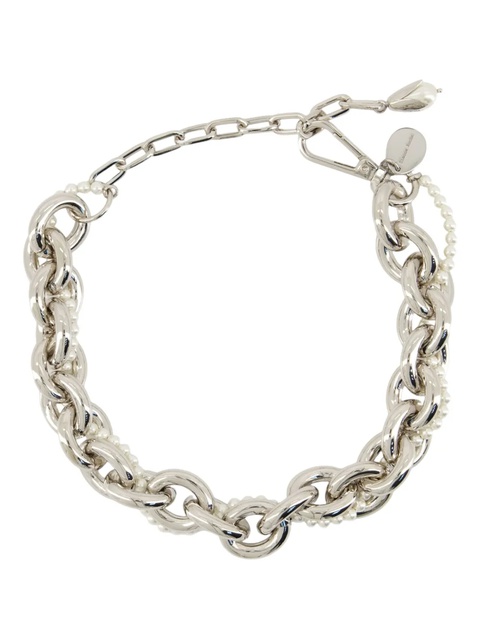 Simone Rocha embellished chain necklace - Silver - zdjęcie produktu nr 1