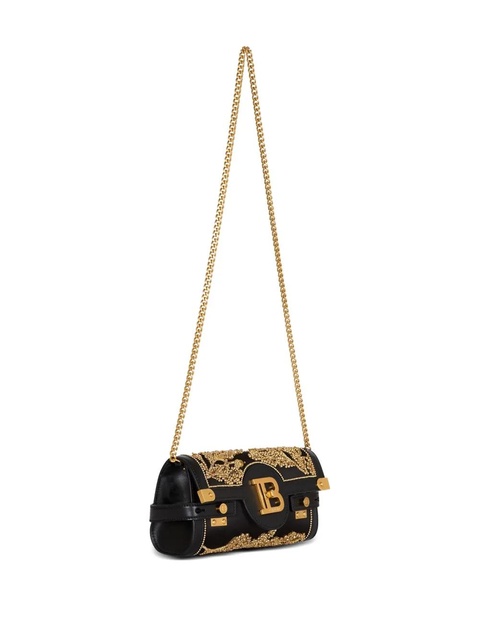 Balmain B-Buzz baroque-embroidery clutch - Black - zdjęcie produktu nr 2