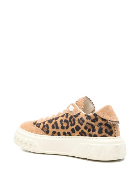 Casadei leopard-print logo-detail sneakers - Neutrals - zdjęcie produktu nr 1