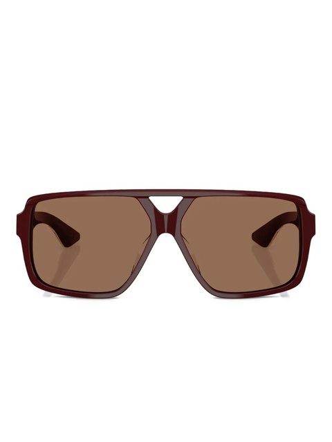 KHAITE x Oliver Peoples pilot-square sunglasses - Brown - zdjęcie produktu nr 1