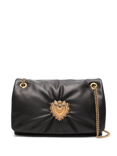 Dolce & Gabbana medium Devotion Soft leather shoulder bag - Black - zdjęcie produktu nr 1