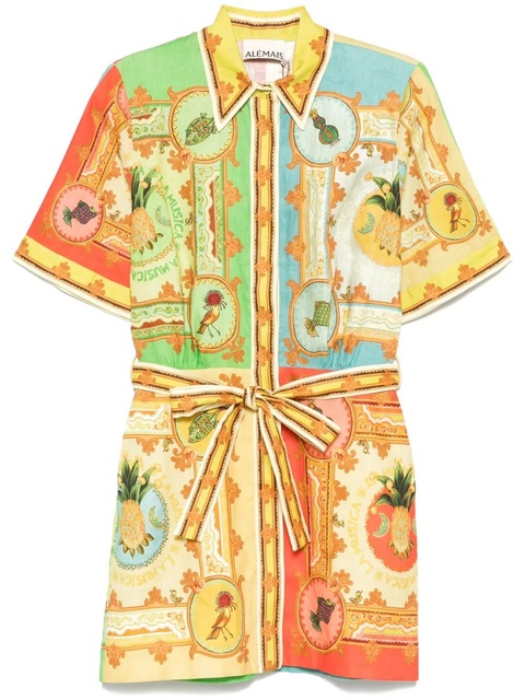 ALEMAIS La Musica mini dress - Yellow - zdjęcie produktu nr 1