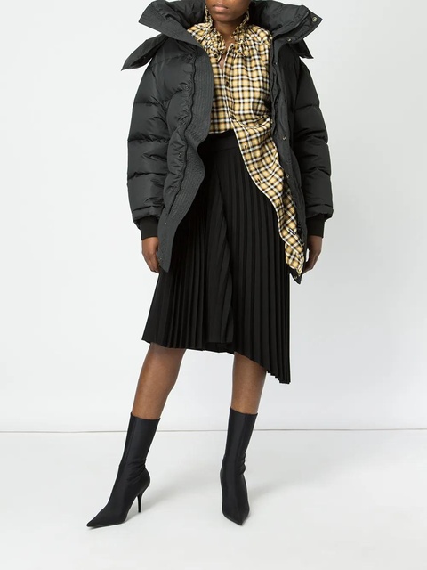 Balenciaga asymmetrical pleated skirt - Black - zdjęcie produktu nr 1