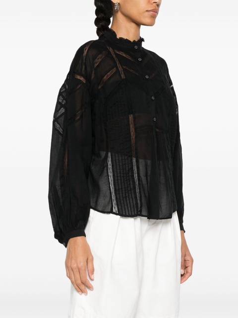 MARANT ÉTOILE Gelma blouse - Black - zdjęcie produktu nr 2