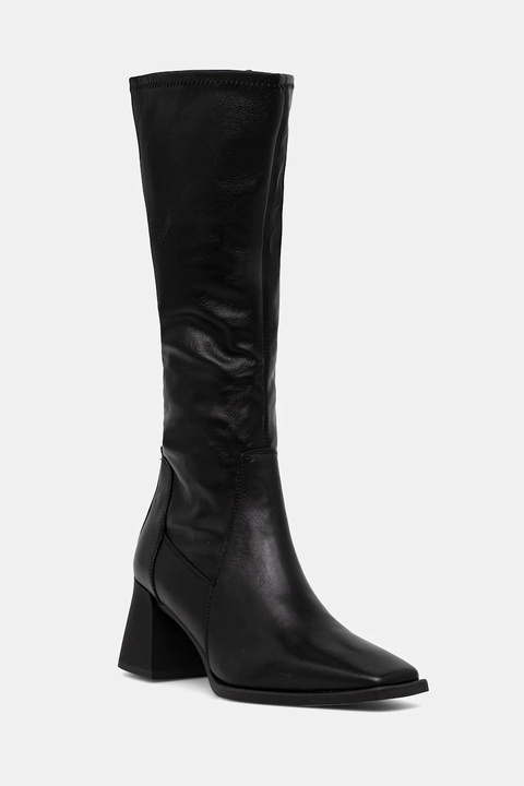 Vagabond Shoemakers kozaki skórzane HEDDA NARROW SHAFT damskie kolor czarny na słupku 5602-902-20 - zdjęcie produktu nr 1