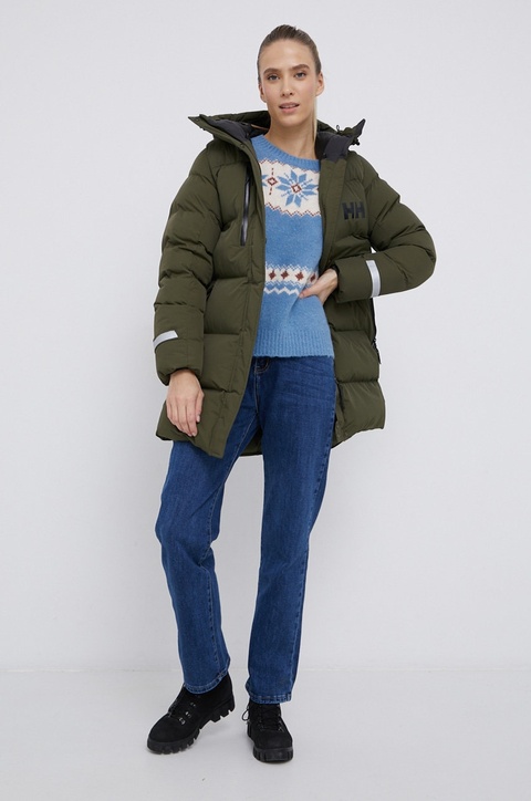 Helly Hansen Kurtka damska kolor zielony zimowa 53205-692 - zdjęcie produktu nr 1