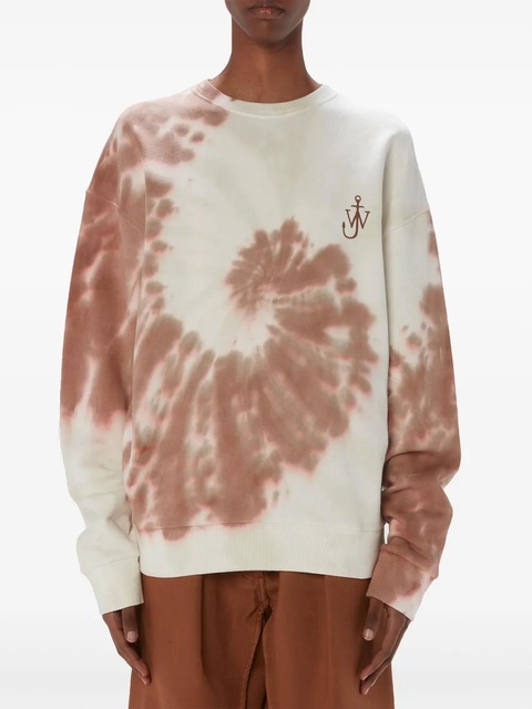 JW Anderson tie-dye organic cotton sweatshirt - Brown - zdjęcie produktu nr 2