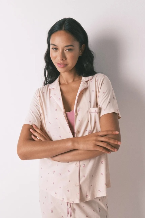 women'secret piżama bawełniana damska kolor różowy bawełniana 3592429 - zdjęcie produktu nr 2