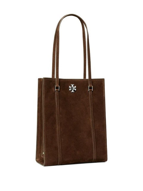 Tory Burch small Kira turnlock suede tote bag - Brown - zdjęcie produktu nr 2