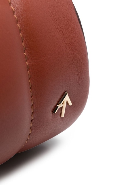 Manu Atelier Padded Cylinder ribbed shoulder bag - Red - zdjęcie produktu nr 2