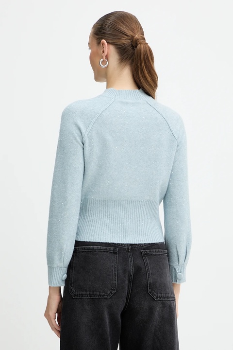 Marella sweter z domieszką wełny Emme by Marella damski kolor niebieski 2525366022200 - zdjęcie produktu nr 2