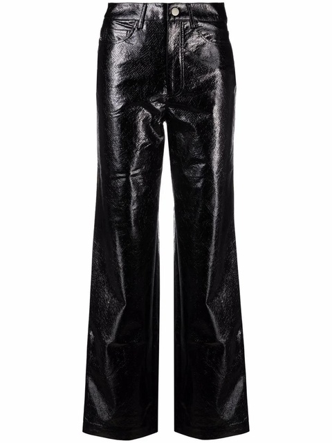ROTATE BIRGER CHRISTENSEN Rotie faux leather trousers - Black - zdjęcie produktu nr 1