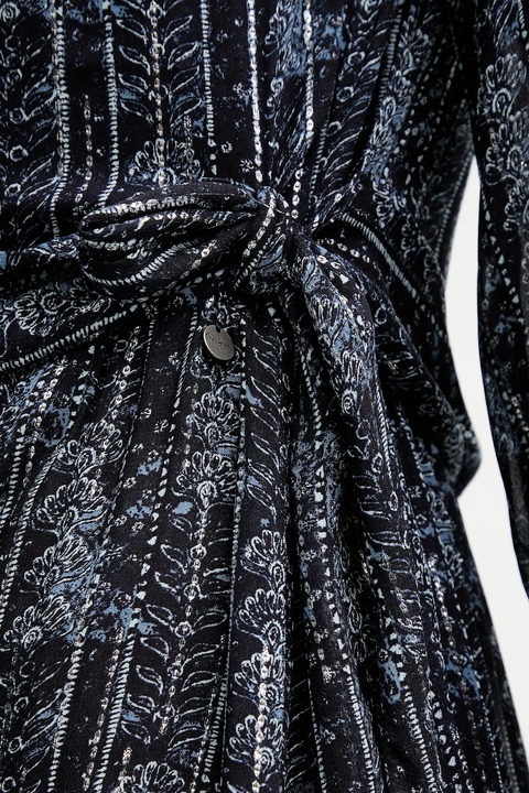 Pepe Jeans sukienka kolor granatowy maxi rozkloszowana PL9537722 - zdjęcie produktu nr 2