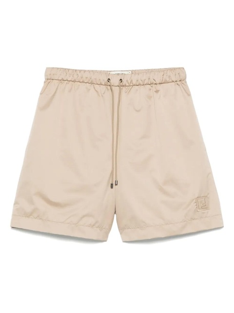 FENDI logo-patch shorts - Neutrals - zdjęcie produktu nr 1