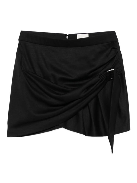 ISABEL MARANT wool draped skirt - Black - zdjęcie produktu nr 1