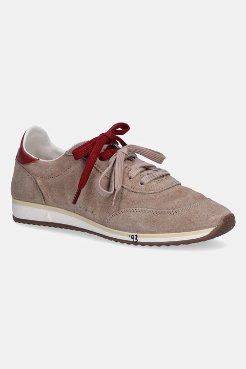 Patrizia Pepe sneakersy zamszowe damskie kolor beżowy 2Z0054 L055 FG47 - zdjęcie produktu nr 1