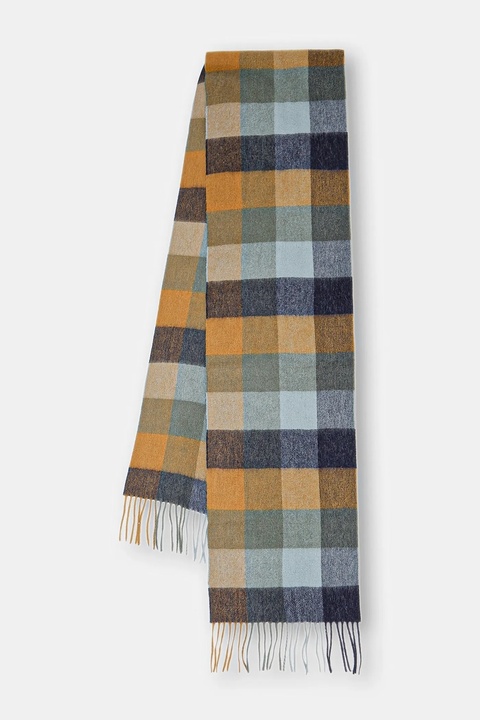 Barbour szalik kolor zielony wzorzysty USC0005 - zdjęcie produktu nr 1