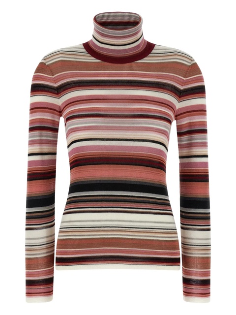 Missoni striped-turtleneck sweater - Pink - zdjęcie produktu nr 1
