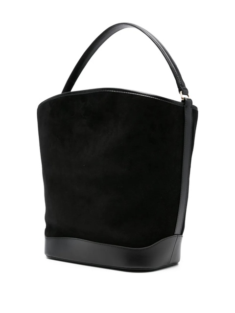 SANDRO suede-leather bucket bag - Black - zdjęcie produktu nr 2