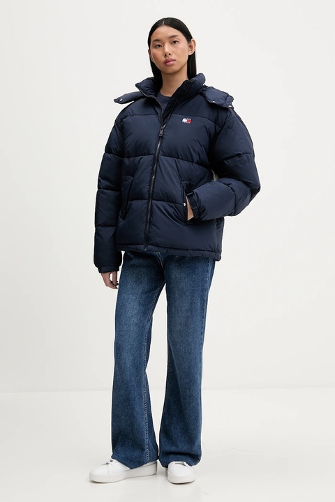 Tommy Jeans kurtka kolor granatowy zimowa DW0DW22041 - zdjęcie produktu nr 1