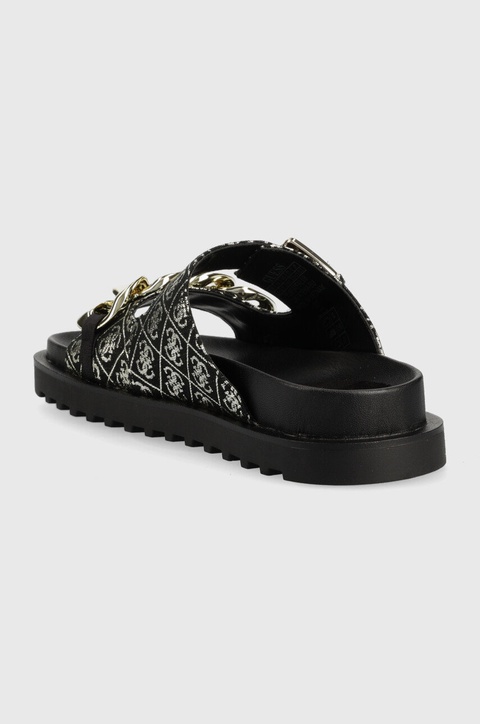 Guess klapki FATEMA damskie kolor czarny FL6FAT FAL03 - zdjęcie produktu nr 2