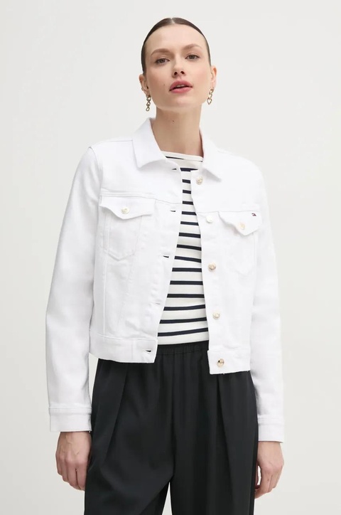 Tommy Hilfiger kurtka kolor biały przejściowa WW0WW44374 - zdjęcie produktu nr 1