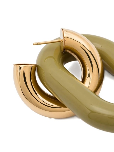 Marni chunky chain-link earrings - Green - zdjęcie produktu nr 1