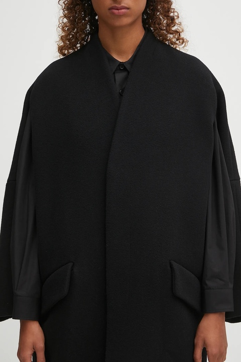 MM6 Maison Margiela sukienka bawełniana kolor czarny mini oversize S52CT0793.M35480.900 - zdjęcie produktu nr 2