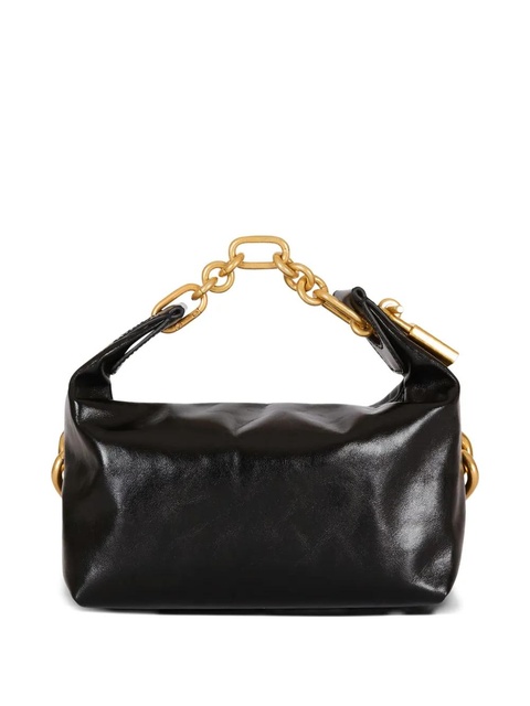 Balmain mini Sync chain-embellished leather tote bag - Black - zdjęcie produktu nr 2