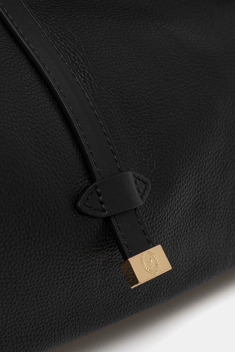 Pollini torebka skórzana kolor czarny PC4400PP0N QA1 - zdjęcie produktu nr 2