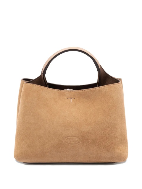 Tod's top-handle suede tote bag - Neutrals - zdjęcie produktu nr 2