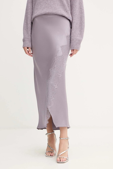 BOSS Orange spódnica kolor fioletowy maxi rozkloszowana 50548389 - zdjęcie produktu nr 1