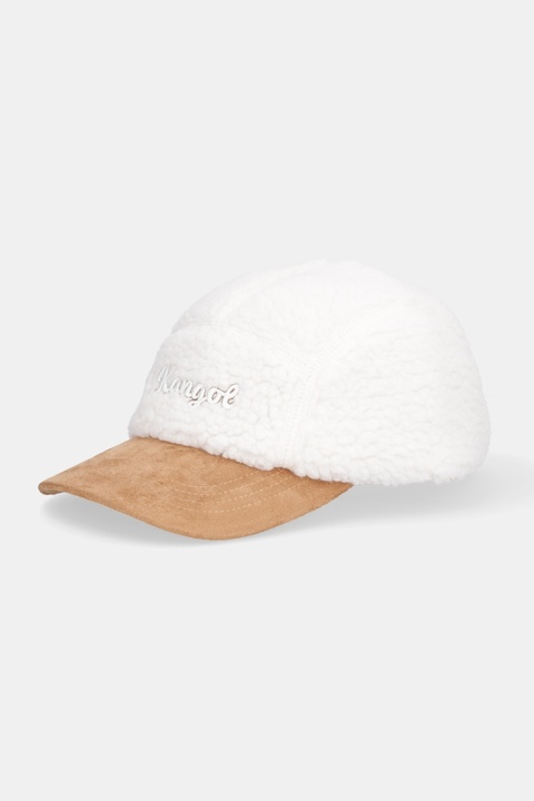 Kangol czapka z daszkiem FAUX SHERPA 5-PANEL kolor beżowy K5466.NT159 - zdjęcie produktu nr 1