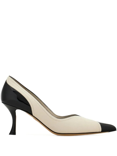 Ferragamo 70mm leather pumps - White - zdjęcie produktu nr 1