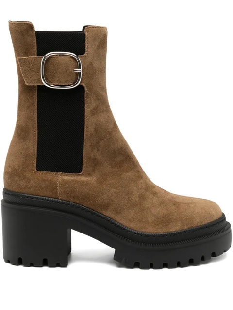 Giuseppe Zanotti 80mm suede Chelsea boots - Brown - zdjęcie produktu nr 2