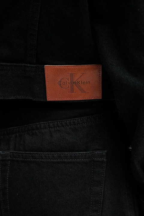 Calvin Klein Jeans kurtka jeansowa kolor czarny przejściowa oversize LV047D779G - zdjęcie produktu nr 1