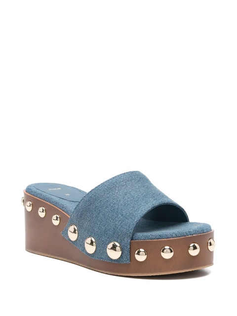 Maje 65mm denim sandals - Blue - zdjęcie produktu nr 2