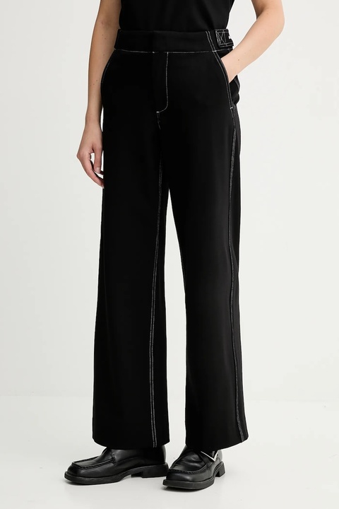 Rag & Bone spodnie damskie kolor czarny proste high waist RE0H25F71PW - zdjęcie produktu nr 1