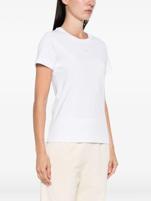 PINKO short-sleeve cotton T-shirt - White - zdjęcie produktu nr 2
