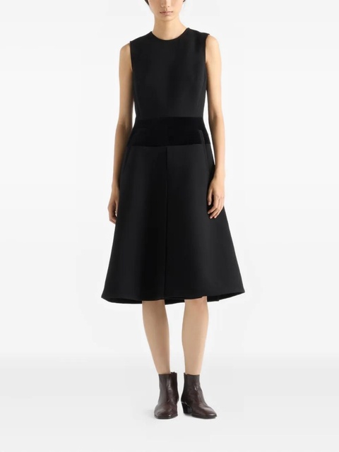 Prada flared welt-pocket midi dress - Black - zdjęcie produktu nr 2