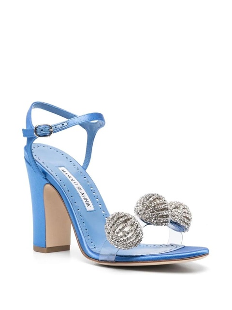 Manolo Blahnik Ostria 90mm star-embellished sandals - Blue - zdjęcie produktu nr 2