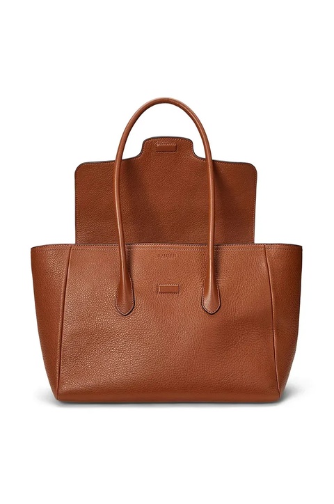 Lauren Ralph Lauren torebka skórzana kolor brązowy 431966862 - zdjęcie produktu nr 2