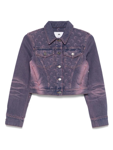 Marine Serre Moon Laser denim jacket - Purple - zdjęcie produktu nr 1