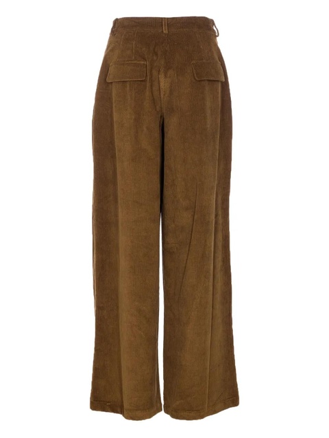 Eleh corduroy pleated trousers - Green - zdjęcie produktu nr 2