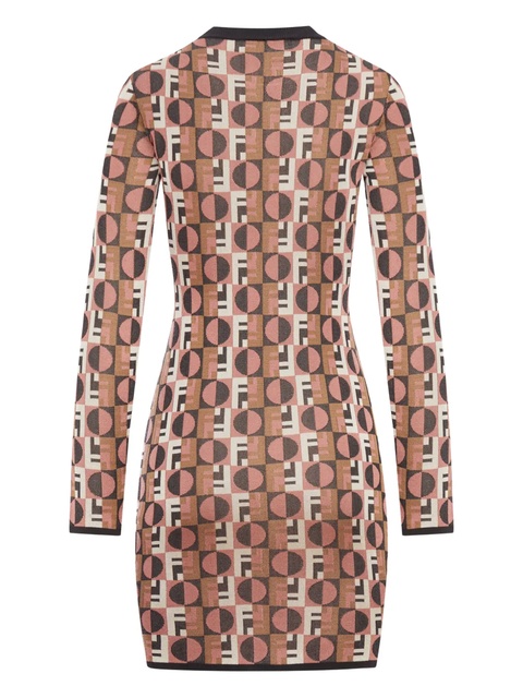 FENDI Optical geometric day dress - Pink - zdjęcie produktu nr 2