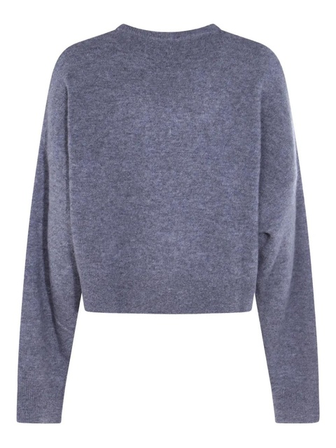 Blumarine crystal-embellished wool sweater - Grey - zdjęcie produktu nr 2