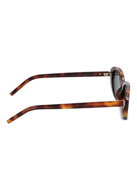 Saint Laurent M154 oval-frame sunglasses - Brown - zdjęcie produktu nr 2