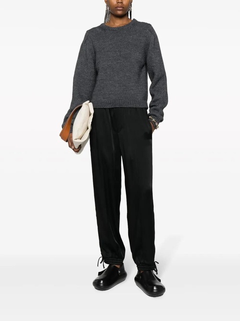Jil Sander high-waisted tapered-leg trousers - Black - zdjęcie produktu nr 2