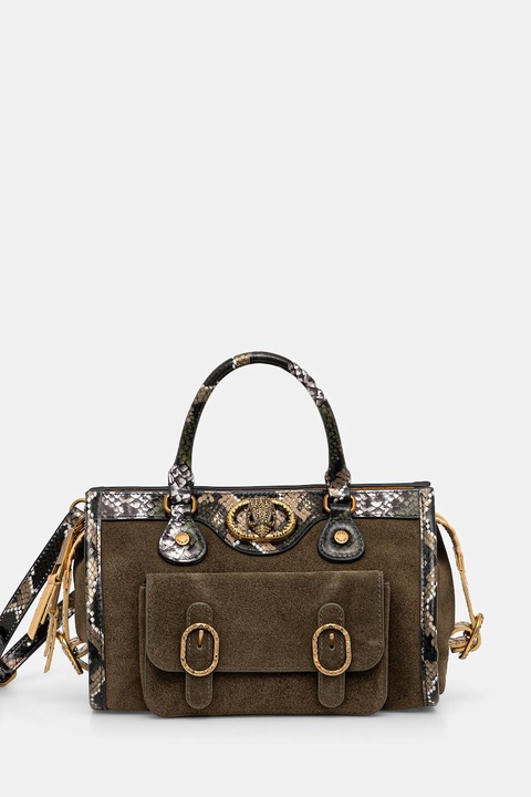 Kurt Geiger London torebka skórzana CHELSEA kolor zielony 4984279029 - zdjęcie produktu nr 1