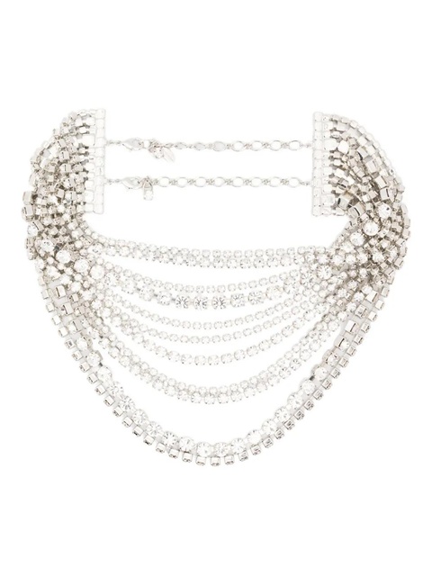 Magda Butrym crystal-embellished necklace - SILVER - zdjęcie produktu nr 1